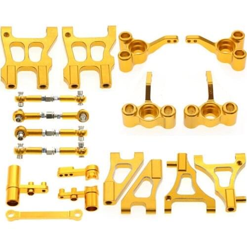 HSP 94122 RC Full Car Metal Parts Metal Upgrade Kit Steering Cup Rear Axle Seat Steering Group Rear Hem Arms Etc. Accessories
