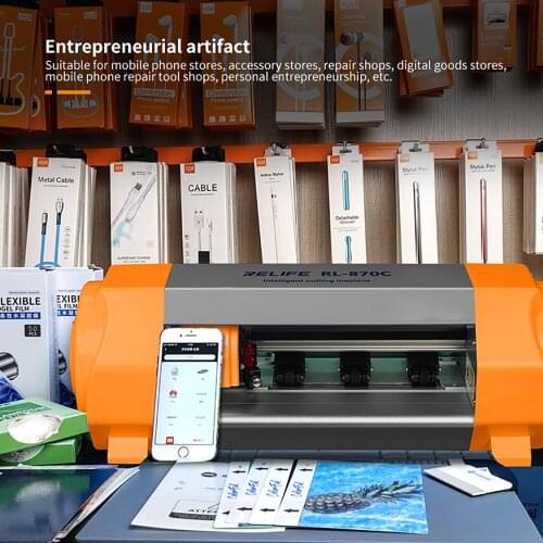 SUNSHINE RL-870C Intelligent Mobile phone Screen front back Protection Cutter Hydrogel Films Cutting Machine for Iphone Huawei