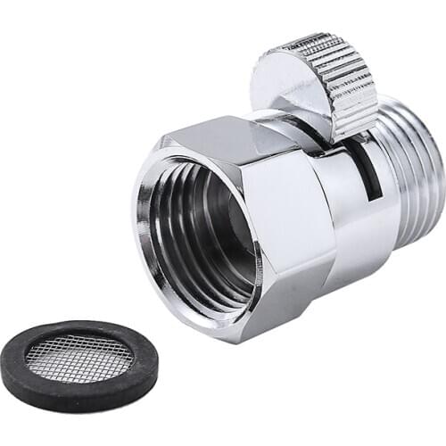 G1/2" Brass Flow Control Valve Water Pressure Reducing Controller Hand Held Shower Head Shut Off Stop Switch