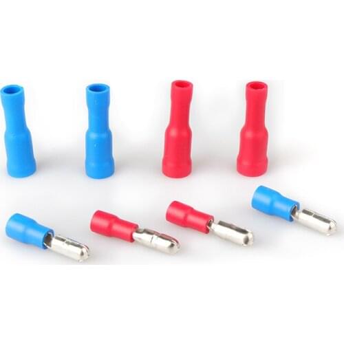 10PCS Cold pressed terminal MRD/FRD 1-156 2-156 Wiring male and female wire butt joint red and blue