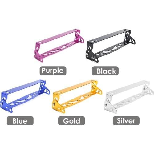 Car License Plate Bracket Kit 5 Color Adjustable Tilt Aluminum Number Plate Holder Mobile License Frame General Japanese Car