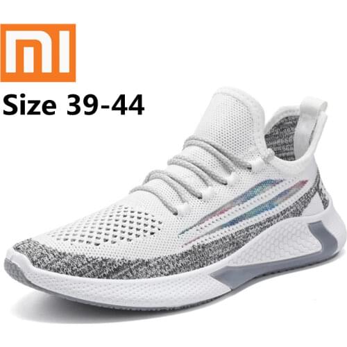 Xiaomi Men Shoes Fashion Men Sports Shoes Lightweight Breathable Sneakers Men Casual Lace-Up Comfortable Non-Slip Shoes