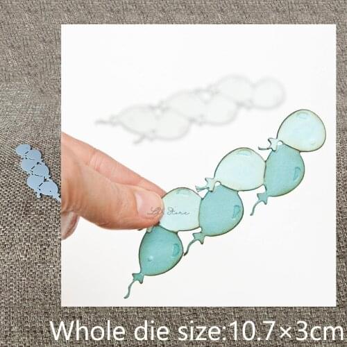 New Design Craft Metal stencil mold Cutting Dies Balloon strip decoration scrapbook die cuts Album Paper Card Craft Embossing