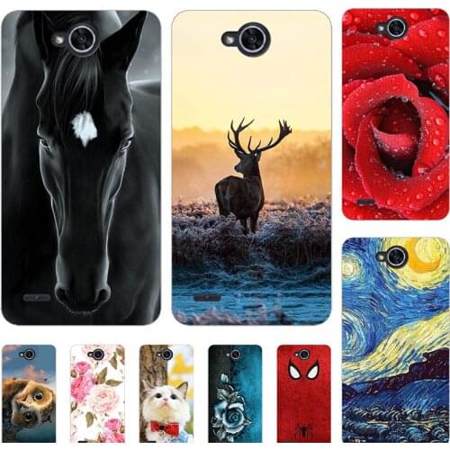 Cute Animal Cat Printing Case For LG X Power 2 Power2 M320 M320N M 320 5.5" Soft Silicone Cover Relief Cartoon Funda Coque
