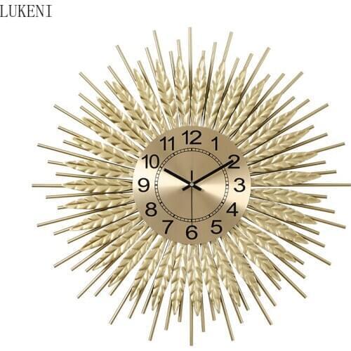 Wall Clock Living Room Modern Minimalist Fashion Mute Clock Creative Iron Wall Watch Porch Aisle Art Deco Clock