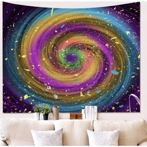 Whirlwind Tapestry Wall Hanging Hippie Psychedelic Aesthetic Colorful Rainbow Tapestry Wall For Livingroom Bedroom Backdrop Dorm