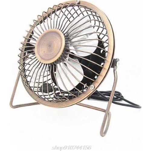 Table Desktop Personal Fan Computer Heat Dissipation AdjustableCompatibility Metal Design Antique Operation A02 21 Dropship