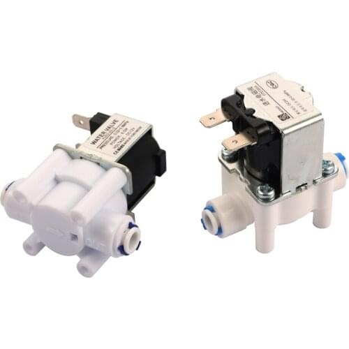 NC 1/4 " Quick Access Electromagnetic Valve DC 12V DC 24V For Water Dispenser Water Purifier Magnetic Washing Machine Dispenser