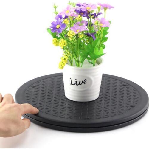 Plastic 25cm Diameter Sculpting Wheel Heavy Duty Rotating Swivel Stand Turntable with Steel Ball Bearings for Potted Plant, Arts