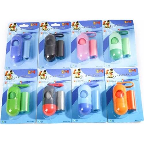 Portable Pill Dog Poop Bag Dispenser Outdoor Pet Travel Cleaning Supplies Pet Products for Dogs Dog Poop Bags Set