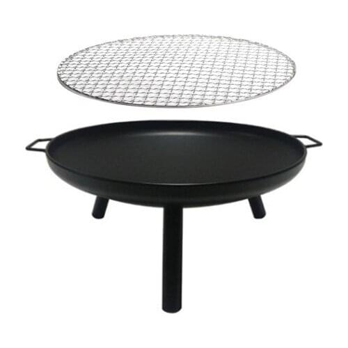 Portable charcoal iron barbecue grills outdoor camping heating brazier courtyard firewood bonfire stove BBQ 174