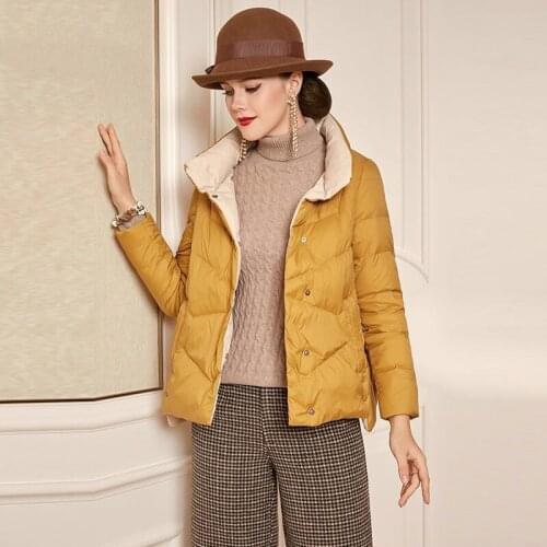 Winter Down Jacket Women Coat Warm Ultralight Jackets Long Sleeve Parkas High Quality Coats Short Thicken Puffer Jacket X465