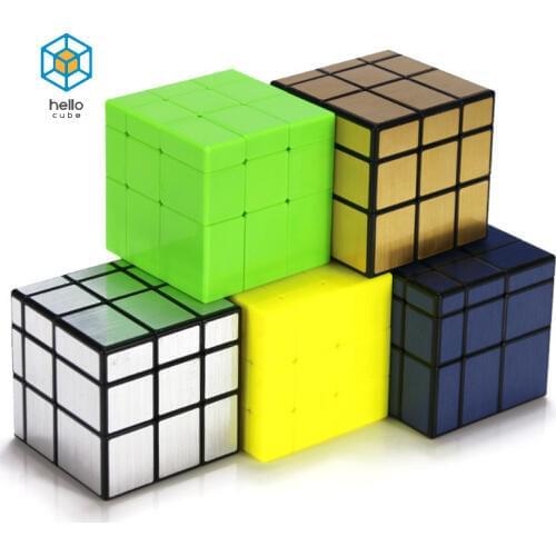 QiYi Color Mirror 3x3x3 Magic Cube Speed puzzle games 3x3 Professional Neo Cube toys for children Cast coated cubo magico