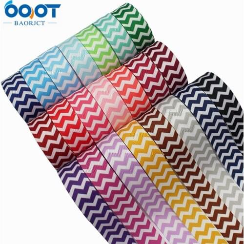L-20829-888,1inch 22mm Wave pattern Printed Grosgrain Ribbon 10yards DIY handmade Headdress bow Accessories gift packaging