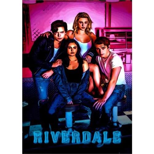 Riverdale Portrait Full Drill Square Round DIY 3D Diamond Painting Set Diamond Mosaic Embroidery Cross Stitch Wall Art Wholesale
