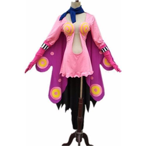 2018 One Piece Vinsmoke Reiju Poison Pink Cosplay Costume