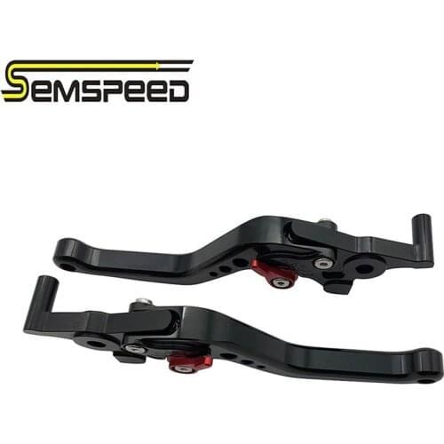 SEMSPEED Motorcycle CNC Short Brake Clutch Levers Handle Hand Grips Ends Plug For Buell XB12R XB12Ss XB12Scg 2009 Accessories