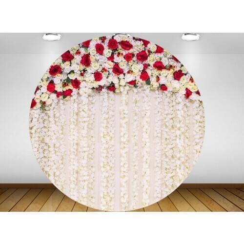 Wedding floral flower Round panel background circle backdrop bridal shower baby shower birthday party decor candy table YY-221