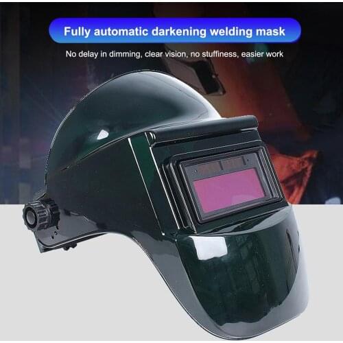 Welding Helmet Welder Mask Chameleon Large View True Color Solar Power Auto Darkening Welding Mask for Arc Weld Grind Cut
