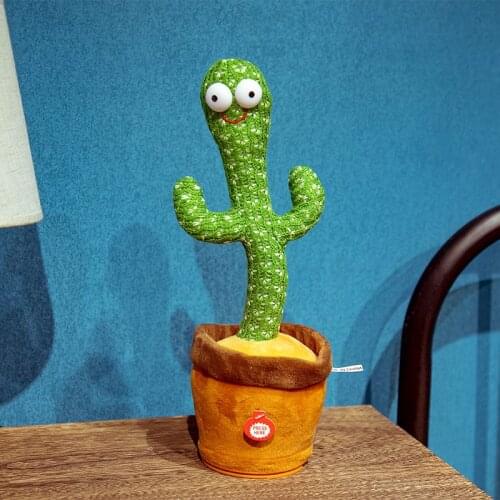 Dancing And Twisting Cactus Plush Doll Babies Cactus That Can Sing And Dance Voice Interactive Bled Stark Toy For Kid Plush Toy
