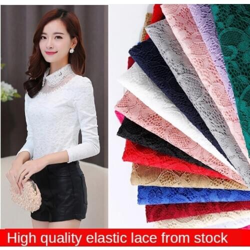 Cloth Lace Fabric for Elastic Lace Begonia Flower Dress for Sewing Sequin Black and White High Quality Green Lace Fabric 5 Yards