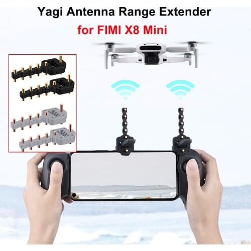 Signal Booster Yagi Antenna Range Extender for FIMI X8 Mini/Mini SE/Mavic 2 Pro Zoom DJI Smart Controller Transmitter Extension