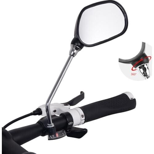 Bike Rearview Mirror Bicycle Safety Cycling Mirror Wide Range Back Sight Reflector Angle Adjustable Rear View Mirror for Bicycle