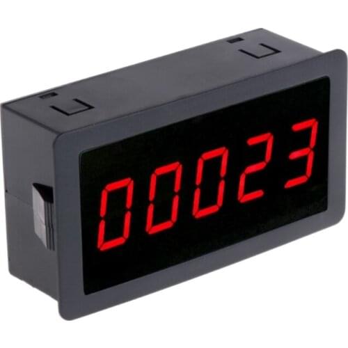 0-99999 Red LED Digital Counter DC 12-24V 5 Digit 0.56" Mini LED Panel Counter Meter