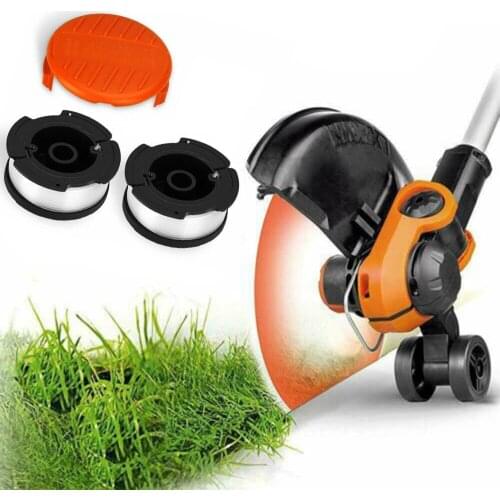 1 *Strimmer Spool Cover Cap + 2 *Spool And Line For Black & Decker GLC3630L GLC3630L20 String Trimmer Garden Supplies Parts