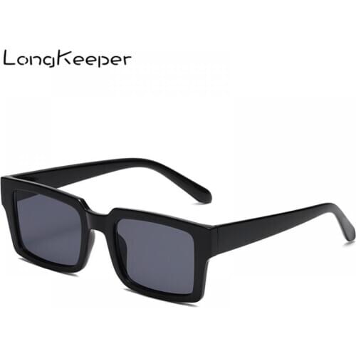 2021 Fashion Rectangle Sunglasses Women Brand Designer Ladies Sun Glasses Shades Unisex Retro Square Black Pink UV400 Oculos