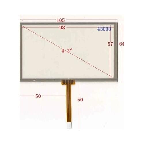 43038 New 4.3 inch 105*64 mm GPS navigation handheld terminal touch screen