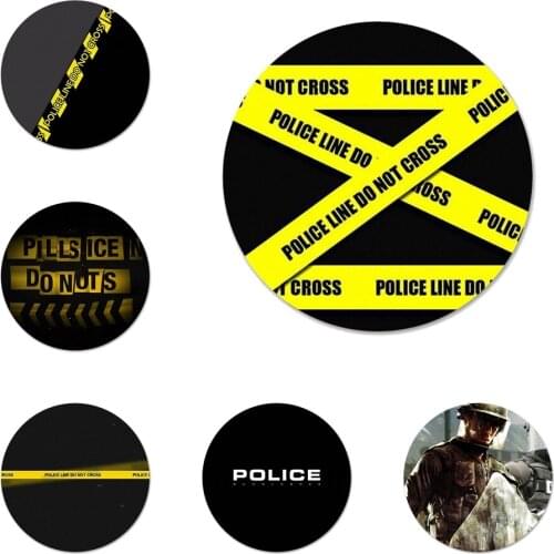 58mm police symbol Brooch Pin Cosplay Badge Accessories For Clothes Backpack Decoration Gift