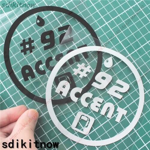 Car Styling Fuel Tank Cap Sticker # 87 89 91 92 93 95 96 98 Diesel Decal For hyundai accent 2008 2007 2011 2012 2013 2018