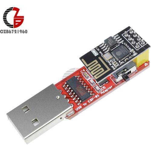 CH340 USB to ESP8266 Serial ESP-01 ESP-01S Adapter Wireless Wifi Developent Board ESP01 ESP01S Programmer Adapter GPIO Module