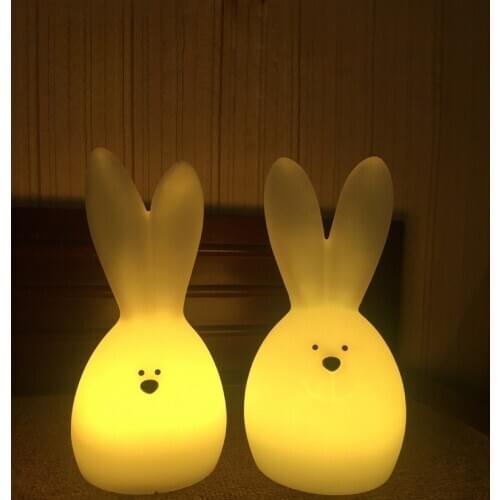 Baby Bedside Night Lamp Bedroom Decoration Desk Lamps Decor for Room Table Bed Light Wedding Childrens Night Light Rabbit Lamp