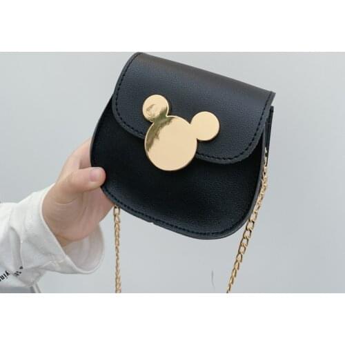 Disney new childrens shoulder bag cute cartoon Mickey mouse kindergarten girl crossbody baby girls coin purse