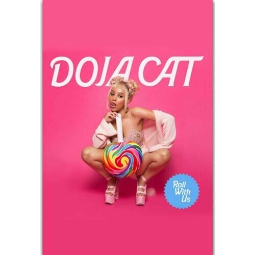 Doja Cat Roll With Us 2018 Music Star Silk Fabric Wall Poster Art Decor Sticker Bright