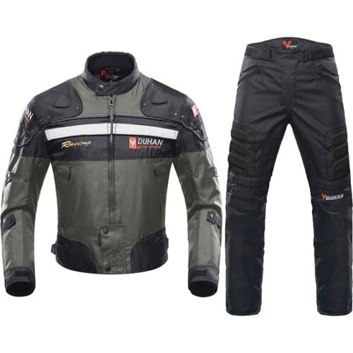 DUHAN Motorcycle Jacket Men Jaqueta Motociclista Motorbike Riding Jacket Autumn Winter Moto Motocross Clothing Protective Gear