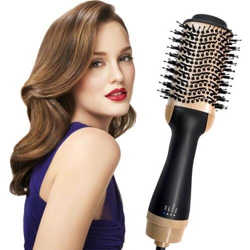 Hair Dryer Hot Air Brush Air Hair Brush 2 in 1 Electric One Step Hair Dryer Volumizer with Negative Ion hair Dryer Brush