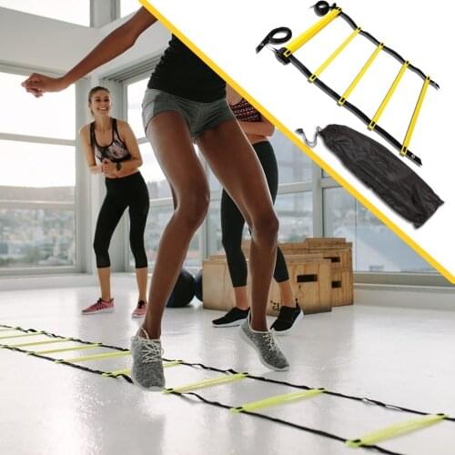 Agility Ladder Agility Training Ladder Speed Flat Rung With Carrying Bag For Sport Football Basketball Soccer Training #P2