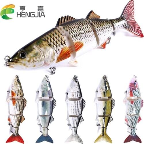 HENGJIA 1pcs Jointed Minnow Fishing Lures Wobblers 24CM/140G Lifelike 4 Sections Swim Bait Isca Artificial Fishing Tackle