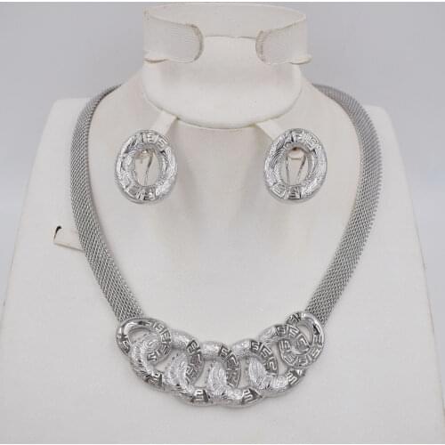 High Quality Ltaly 750color Jewelry Set For Women african beads jewlery fashion necklace set earring jewelry