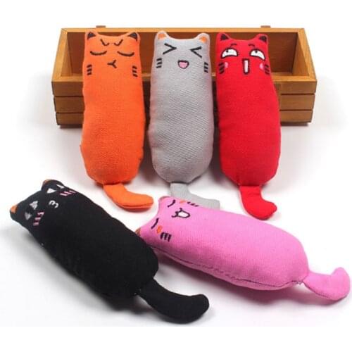 Cat Chewing Toy within Catnip Cotton kitten Interactive Toy for Indoor Cat Animal Shaped Cute Pet Accessories for Cleaning Tooth