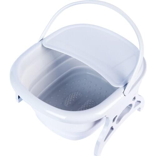 Foot Massager Foot Spa Tub Foot Bath Basin Household Tools Space-saving Massage Cushion 42.5*38.5*22cm Foot Soaking Bucket