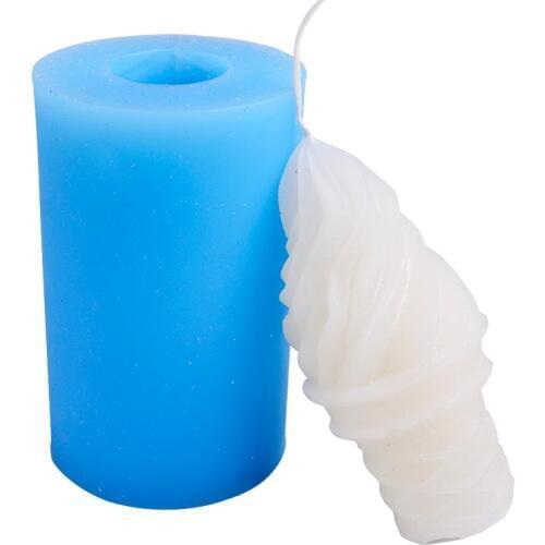 Nicole Ice Cream Cone Silicone Candle Mold For Chocolate Soap Moulds Cake Decorating DIY Craft Tool