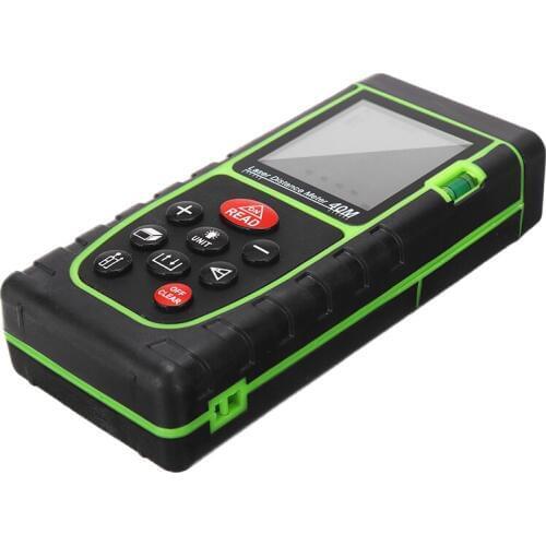 New 40M Digital Hand-held Laser Distance Rangefinder Infrared Laser Measure Angle Tape Instrument Measuring Tool LCD Display
