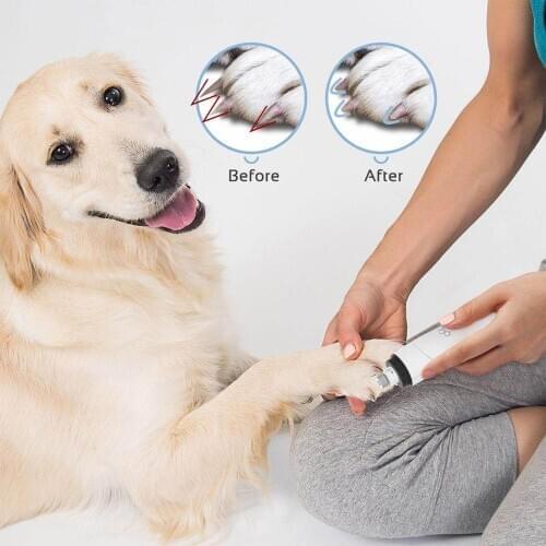Rechargeable Pet Nail Grinder Dog Nail Clippers Painless USB Electric Cat Paws Nail Cutter Grooming Trimmer Tool Scissors File