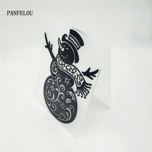 HOT plastic snowman craft card making paper card album wedding decoration clip Embossing folders