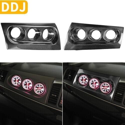 For Mitsubishi Lancer Evolution X EVO 400R M7 Carbon Fiber Co-pilot Dashboard Replacement Gauge Pod Car Accessories Interior