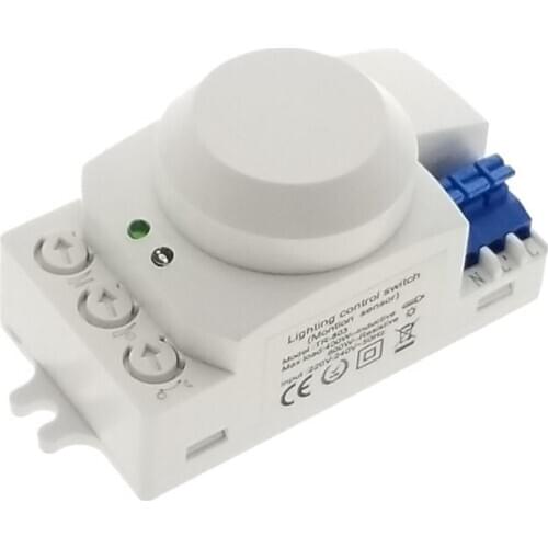 Retail 5.8GHz HF System LED Microwave 360 Degree Motion Sensor Light Switch Body Motion Detector